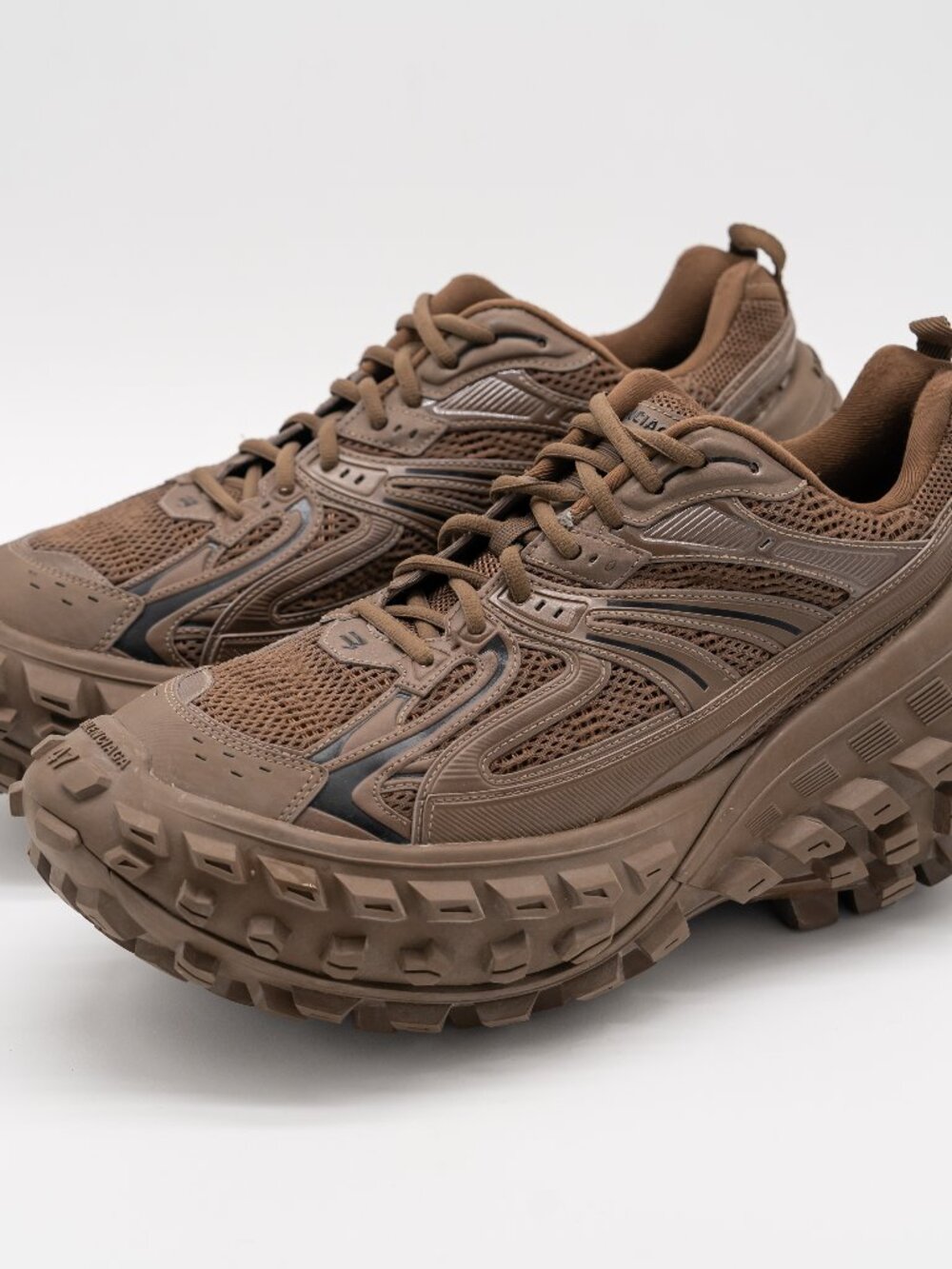 Balenciaga Defender Bouncer Brown Sneakers Men's size 47eu 14 US